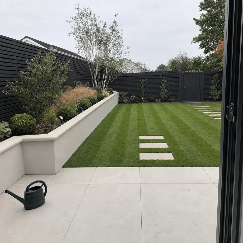Landscaped garden and terrace