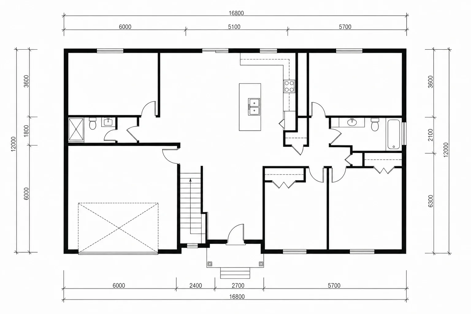 3D Floor Plan — before